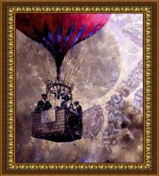 F-66 Алмазная мозаика "На большом воздушном шаре..."  (DIY)