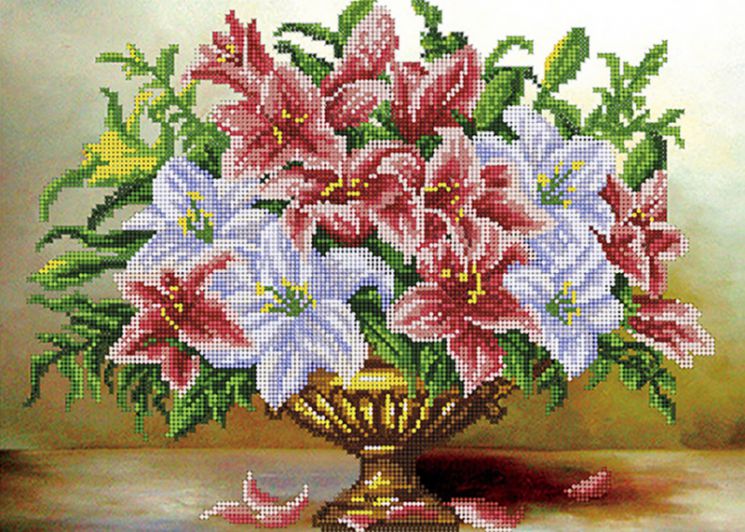 Набор для вышивания бисером ТМ Наследие "Букет лилий" НКБ-262 