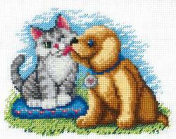 Ч-06 Набор для вышивания Сделай Своими Руками "Четвероногие друзья"