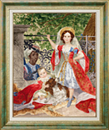 МК-067 Набор для вышивания Золотое Руно "Портрет детей Волконских с арапом"