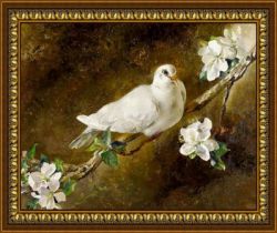 G-140 Алмазная мозаика "Белый голубь" (DIY)