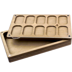 Органайзер для бисера многоярусный ВОЛШЕБНАЯ  СТРАНА FLZB-083 19.5*12*3.5см, 10 ячеек