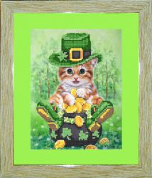 БСА4/рп-030 Алмазная мозаика ТМ Наследие с рамкой и паспарту "Лепрекот"