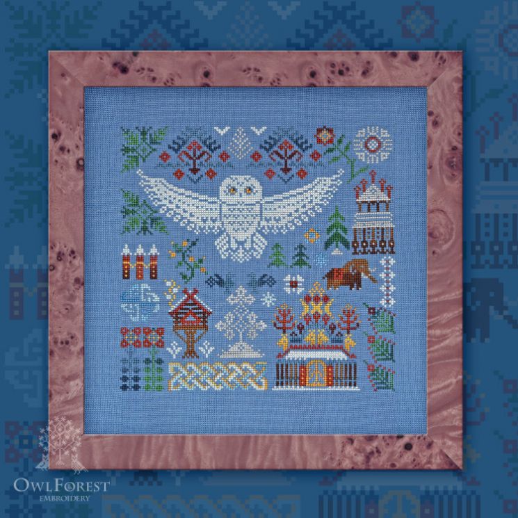  Схема для вышивания «Гиперборея. Полярная сова» 0102-ГПС-С