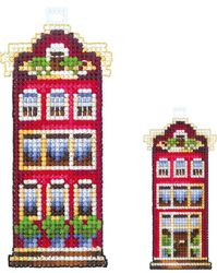 Д-13 Набор для вышивания Сделай своими руками "Домики.Красный домик"