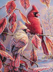 БСА3-138 Алмазная мозаика ТМ Наследие "Кардиналы"