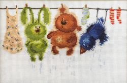 15.001.03 Набор для вышивания Марья Искусница "Банный день" по рисунку В. Кирдий