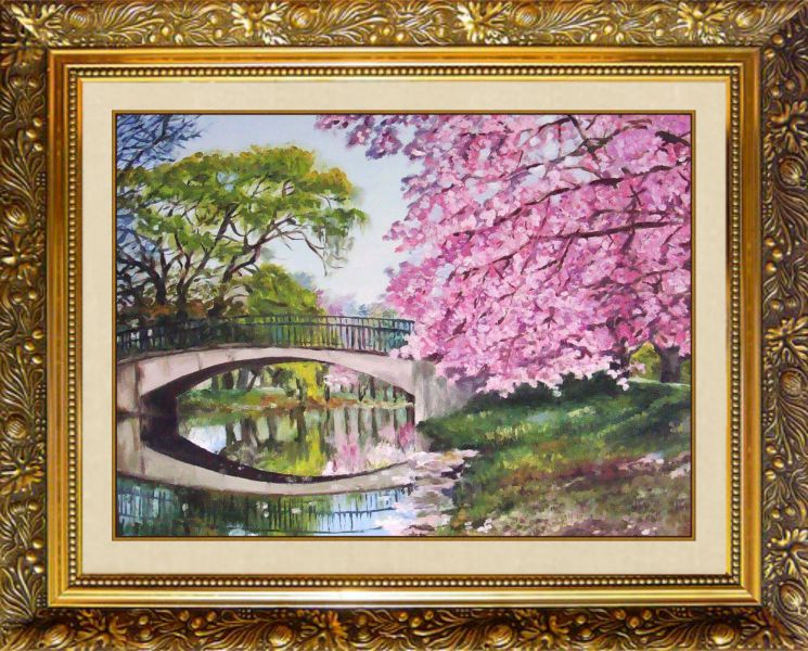 F-202 Алмазная мозаика МИЛАТО "Сакура цветет"