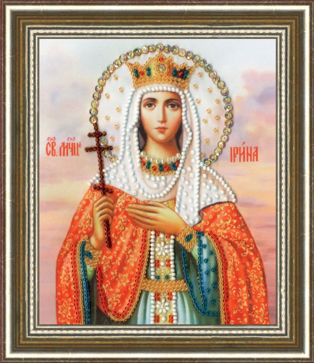 РТ-130 Набор для вышивания Золотое Руно "Икона Святой Мученицы Ирины"