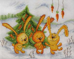 15.001.05 Набор для вышивания Марья Искусница "Заячья радость" по рисунку В. Кирдий