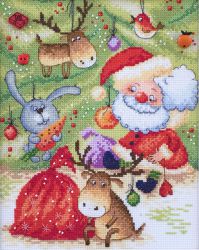 15.001.09 Набор для вышивания Марья Искусница "Новогодняя" по рисунку В. Кирдий