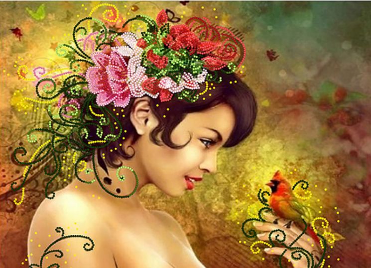 КБ-283 Схема для вышивания бисером ТМ Наследие "Дыхание весны"