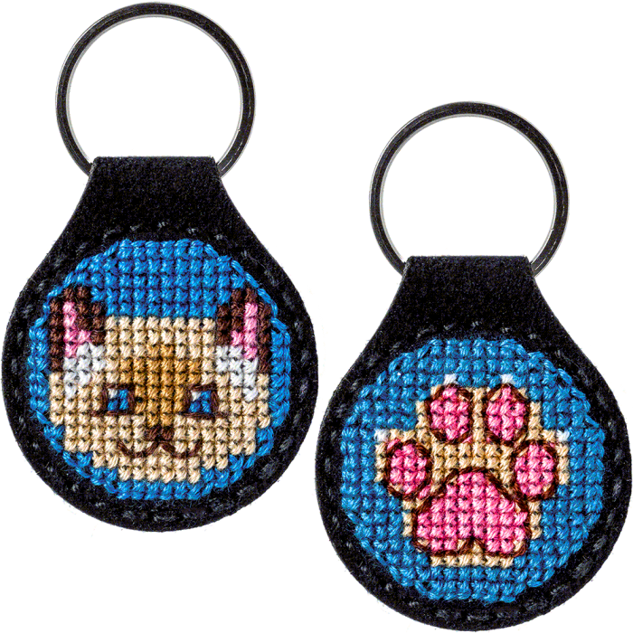 Набор для вышивания нитками на искусственной коже ВОЛШЕБНАЯ СТРАНА FLHL-011 4*9.5см