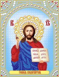 СИА4-028 Алмазная мозаика ТМ НАСЛЕДИЕ "Господь Вседержитель" (в красном)