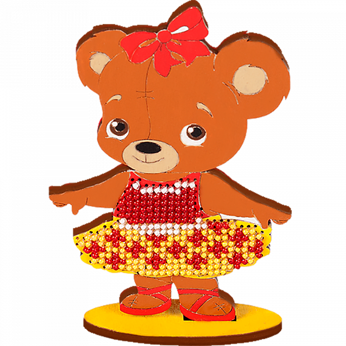 Набор для вышивания бисером по дереву Волшебная страна FLK-022, 7*10.5см