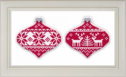 1139 Набор для вышивания ОВЕН "Елочная игрушка.Скандинавия"