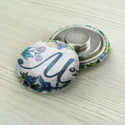 Магнитный держатель «Весенняя азбука» русские буквы Буква «М» Маг-Азб-М