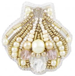 БП-269 Набор для изготовления броши Crystal Art "Ракушка"