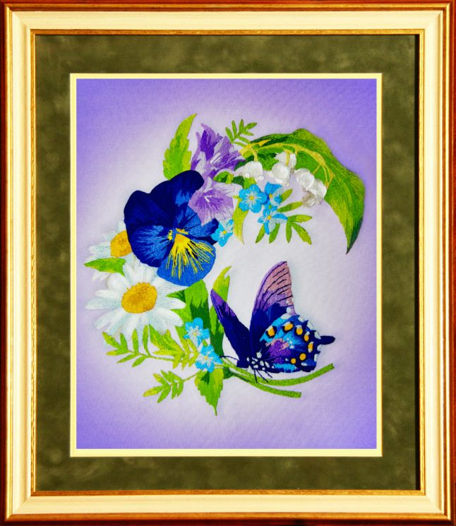 Набор для вышивания гладью РИСУЕМ ИГЛОЙ "Запах мечты" L-0005