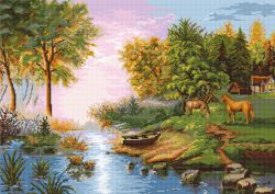 B431 Набор для вышивания Luca-S "Летний  пейзаж"