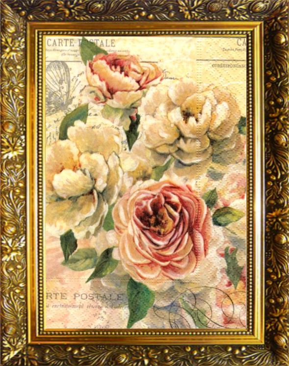 NR-8 Алмазная мозаика Милато "Винтаж розы"