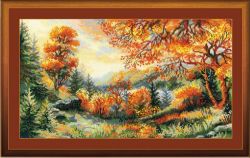 1314 Набор для вышивания Риолис "Багряная осень"