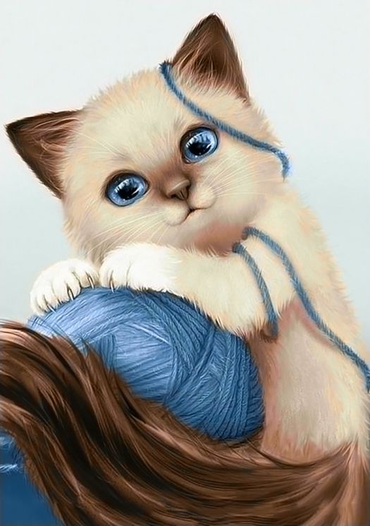 Ag 162 Алмазная мозаика Гранни "Клубочек"