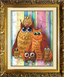 SP-36 Алмазная мозаика МИЛАТО "Чудная семейка"