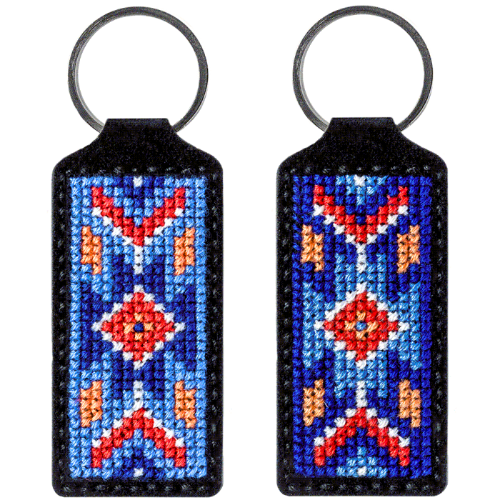 Набор для вышивания нитками на искусственной коже ВОЛШЕБНАЯ СТРАНА FLHL-022 3*13.5см