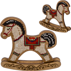 Набор для вышивания бисером по дереву ВОЛШЕБНАЯ  СТРАНА FLK-294, 14.5*13см