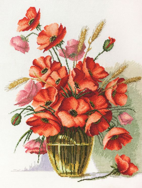 06.002.28 Набор для вышивания Марья Искусница "Очарование маков"