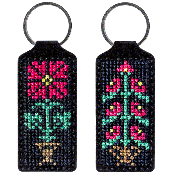 Набор для вышивания нитками на искусственной коже ВОЛШЕБНАЯ СТРАНА FLHL-025 3*13.5см