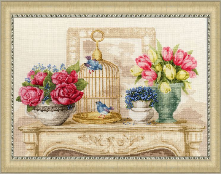 СЖ-050 Набор для вышивания Золотое Руно "Весенний шарм"