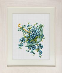 B112 Набор для вышивания Luca-S "Голубой зонтик"