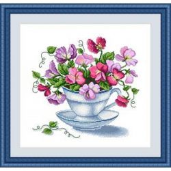 Набор для вышивания Сделано с любовью ЦВ-025 "Душистый горошек", 35х30