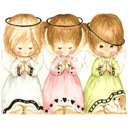 PK 6004 Картина по номерам PAINTBOY (GX 22243) "Три ангелочка" Эксклюзив