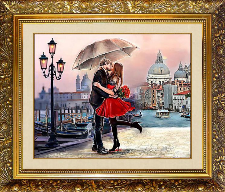 F-378 Алмазная мозаика МИЛАТО "Влюбленная пара"