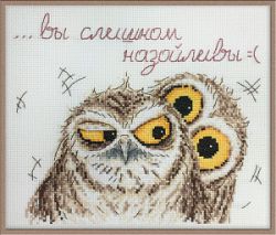 15.002.03 Набор для вышивания Марья Искусница "Эмоции совуль" по рисунку О. Куреевой