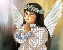 КБ-002 Схема для вышивания бисером ТМ Наследие "Ангелочек"