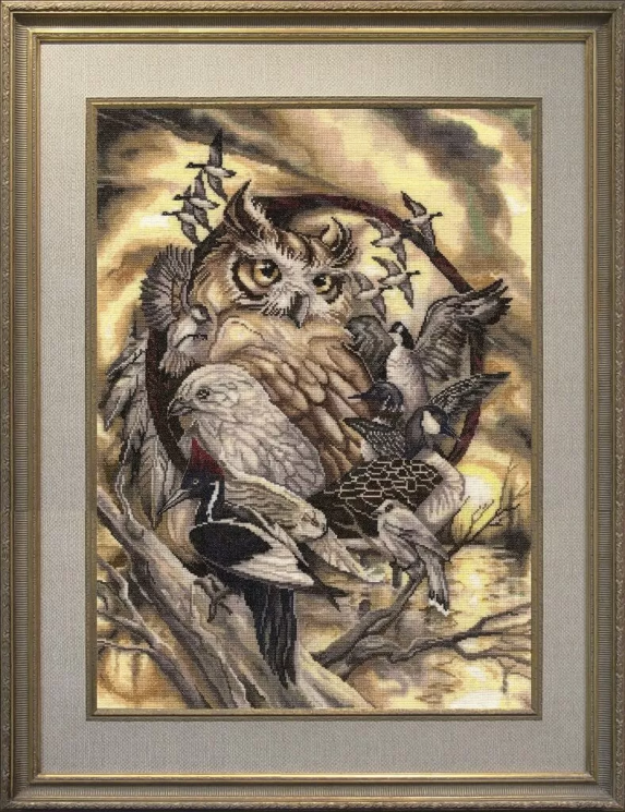 Набор для вышивания Золотое Руно "Птичий совет" ЛС-001