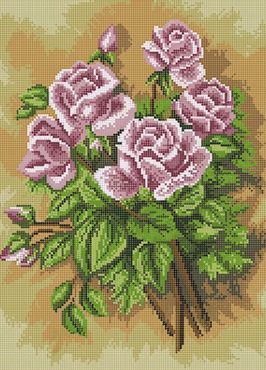 КБ-300 Схема для вышивания бисером ТМ Наследие "Букет роз"