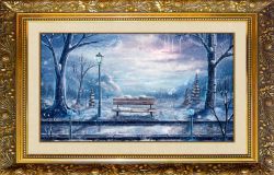 F-224 Алмазная мозаика МИЛАТО "Зимний парк"