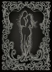 КБ-193 Схема для вышивания бисером ТМ Наследие "Настоящее чувство (черный)"