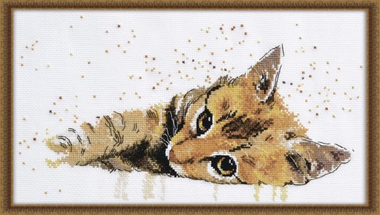 Набор для вышивания крестом ОВЕН "Лежебока" 929