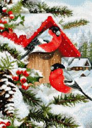 БСА2-125 Алмазная вышивка ТМ Наследие "Яркая зима"