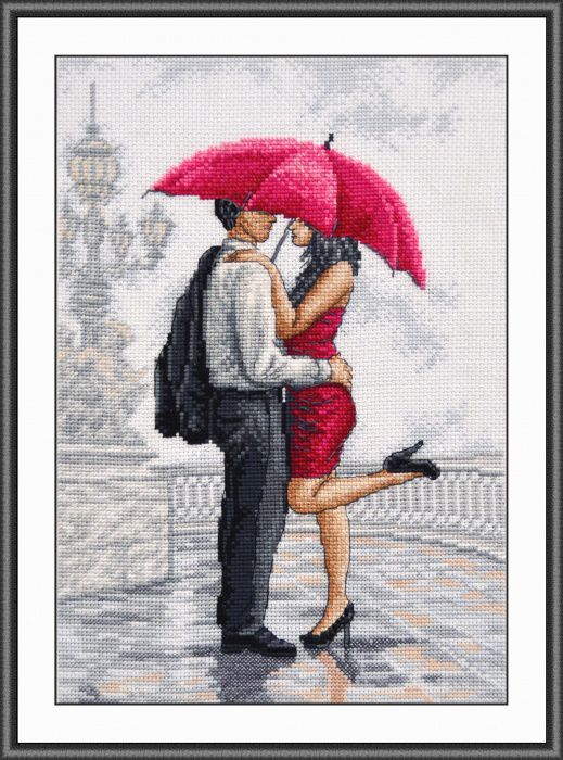 Набор для вышивания крестом ОВЕН "В объятиях дождя" 780