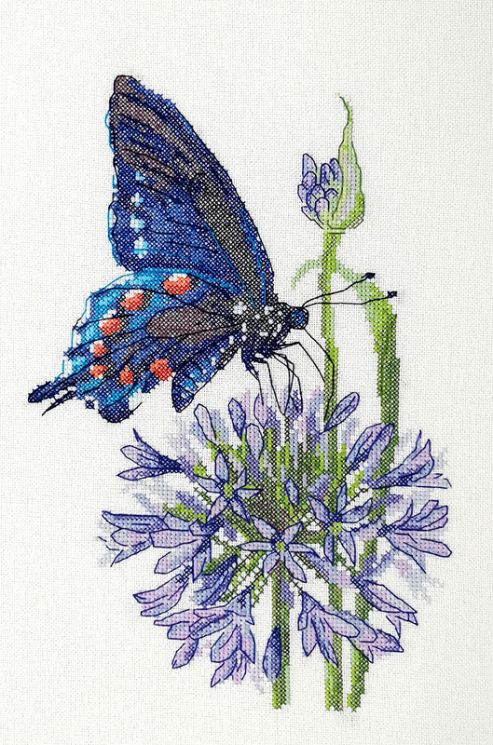 Набор для вышивания Марья Искусница "Синий махаон" 03.015.19