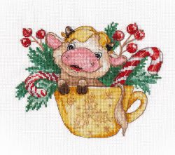 1343 Набор для вышивания ОВЕН "Символ года.Бычок-3"