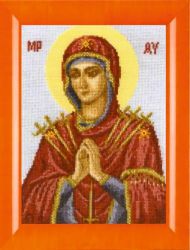 N-268 Алмазная мозаика Милато "Икона Семистрельная"