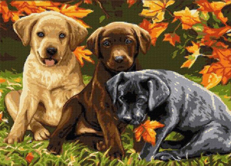 БСА2-008 Алмазная мозаика Наследие "Милые щенки"